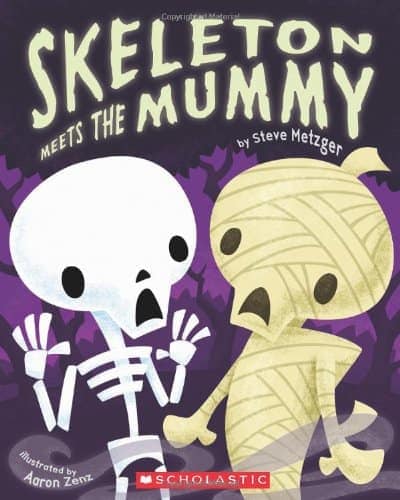 Skeleton Meets the Mummy- mummy books for kids