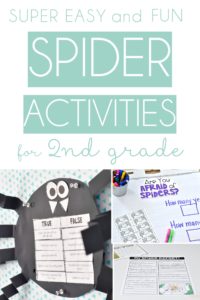 Easy and Fun Spider Activities that are perfect for your spider unit in 2nd grade-TheAppliciousTeacher.com #spiderunit #2ndgrade