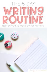 The EASY 5 Day Writing Routine that is Guarenteed to produce better writers! Includes a free writing lesson plan template TheAppliciousTeacher.com