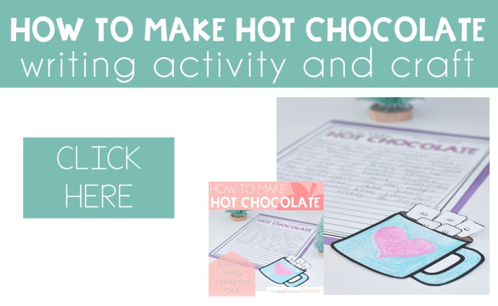 How to make hot chocolate writing activity and craft download