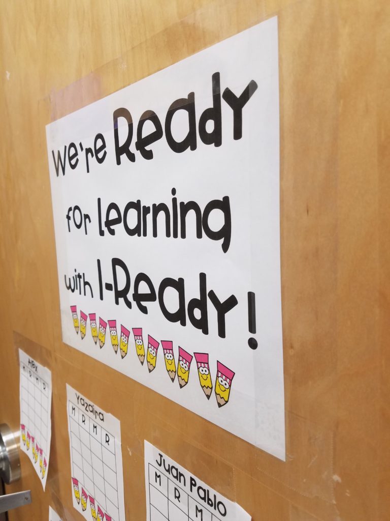 We're Reading for Learning with I-Ready time tracker chart- TheAppliciousTeacher.com