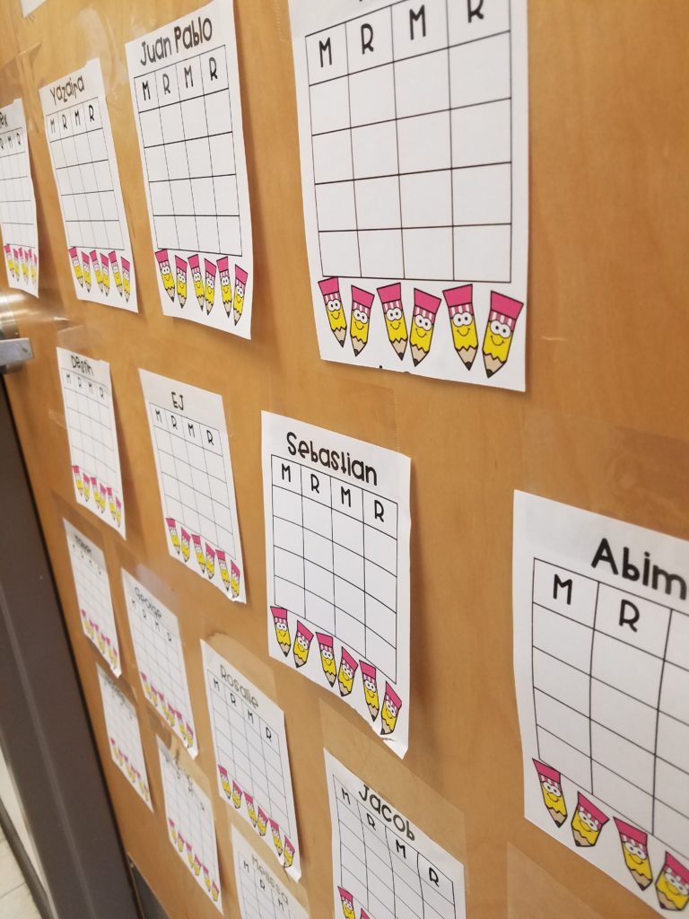 Use these I-Ready student sticker charts to keep track of student's time on the program week after week- theappliciousteacher.com