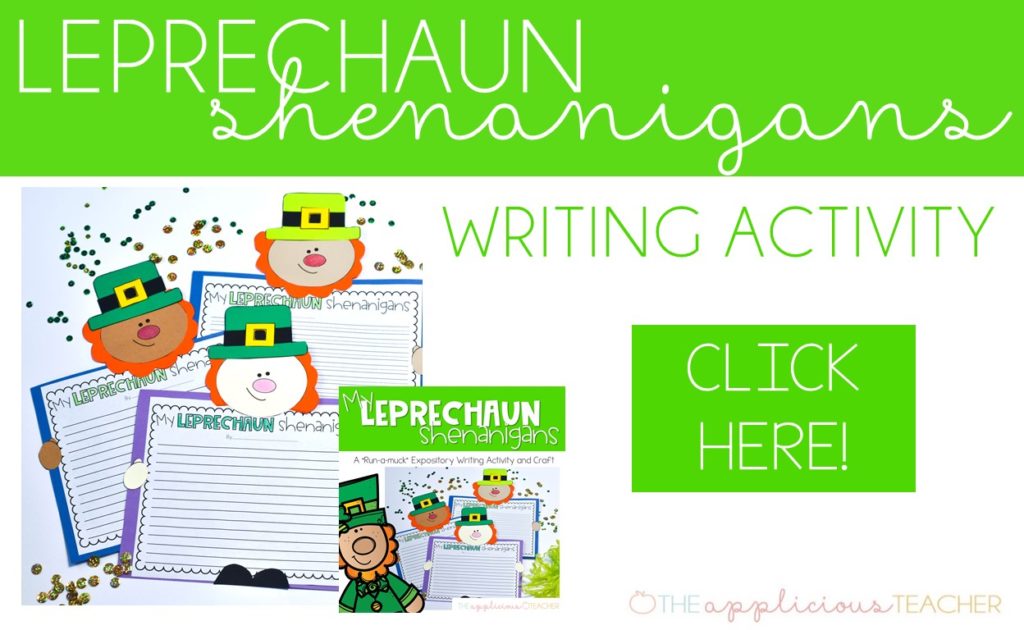 St Patrick's Day writing: My leprechaun shenanigans-TheAppliciousTeacher.com