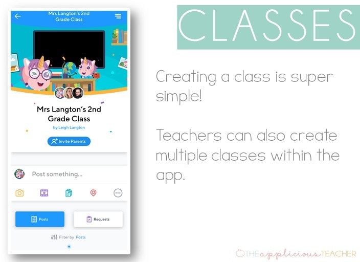 setting up classes is easy in the Klassroom App theappliciousteacher.com