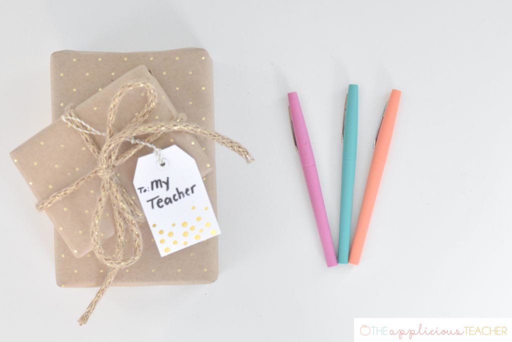 Teacher gift ideas- teachers love school supplies