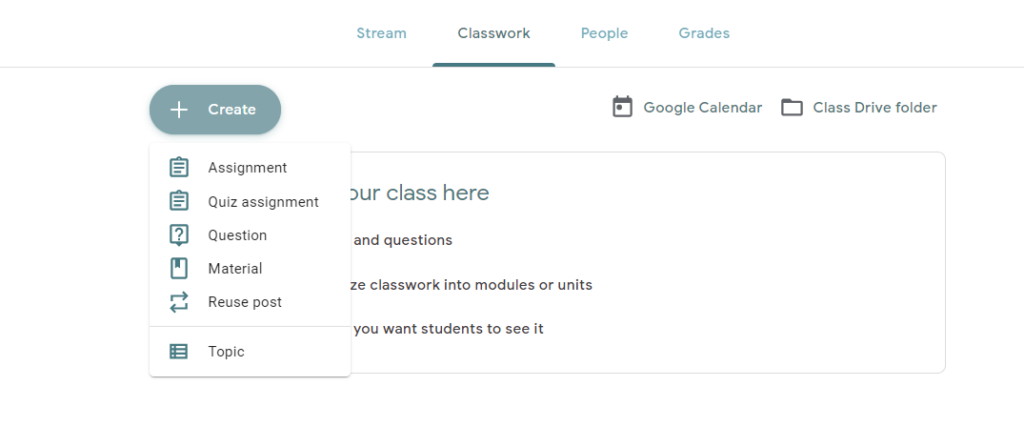 how to assign question in google classroom