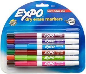 Dry erase markers