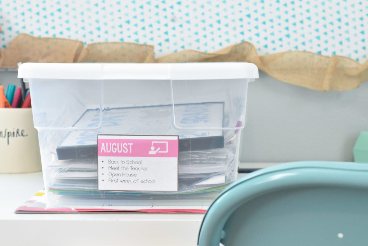 teacher bins11 The Applicious Teacher