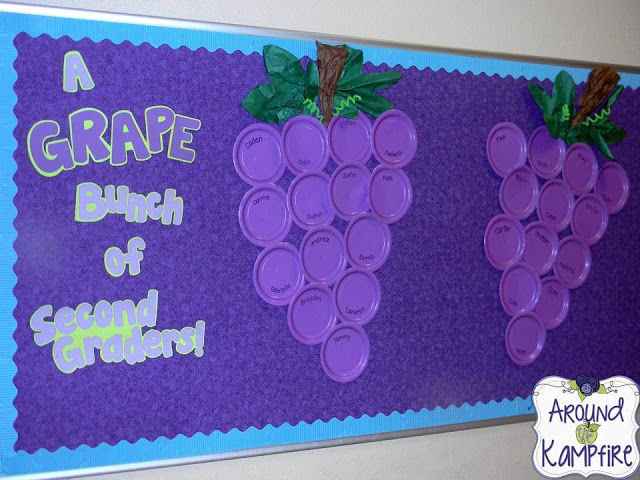 A Grape Bunch of 2nd Graders Bulletin Board