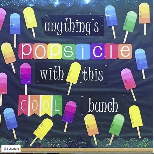 Anything's Popsicle bulletin board