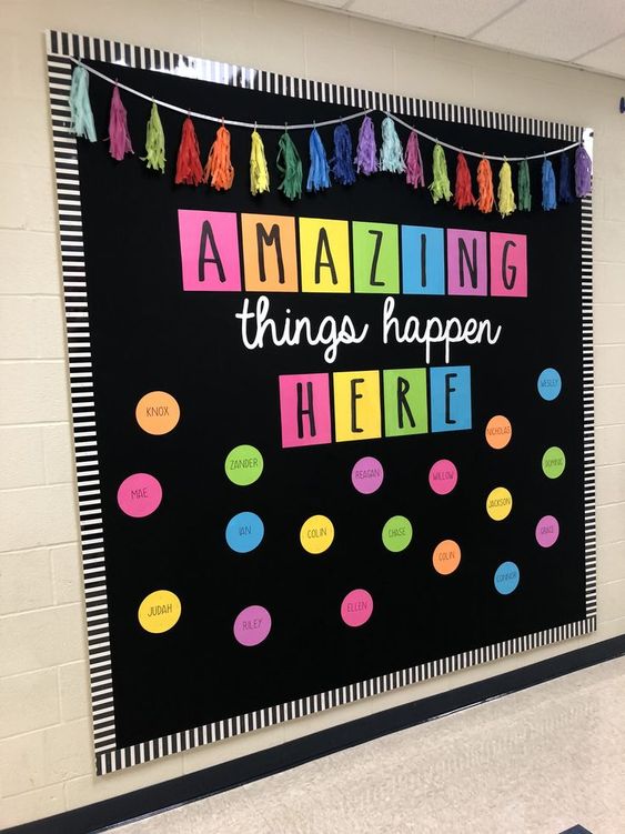 first grade back to school bulletin board