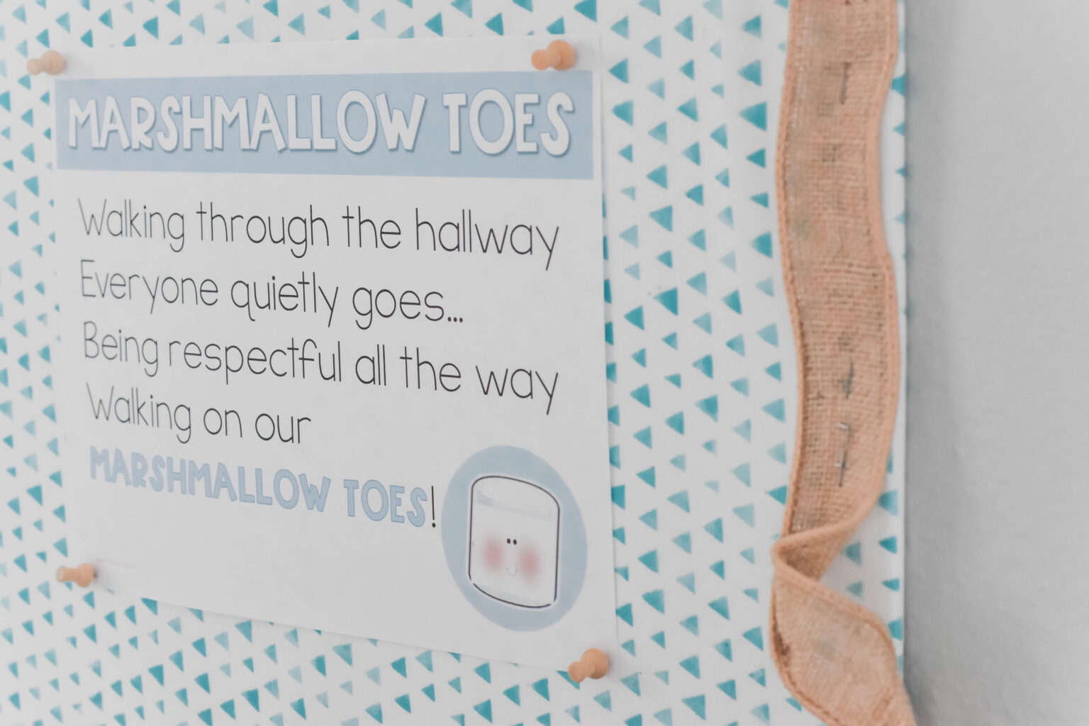 Marshmallow Toes The Secret to a Quiet Line The Applicious Teacher