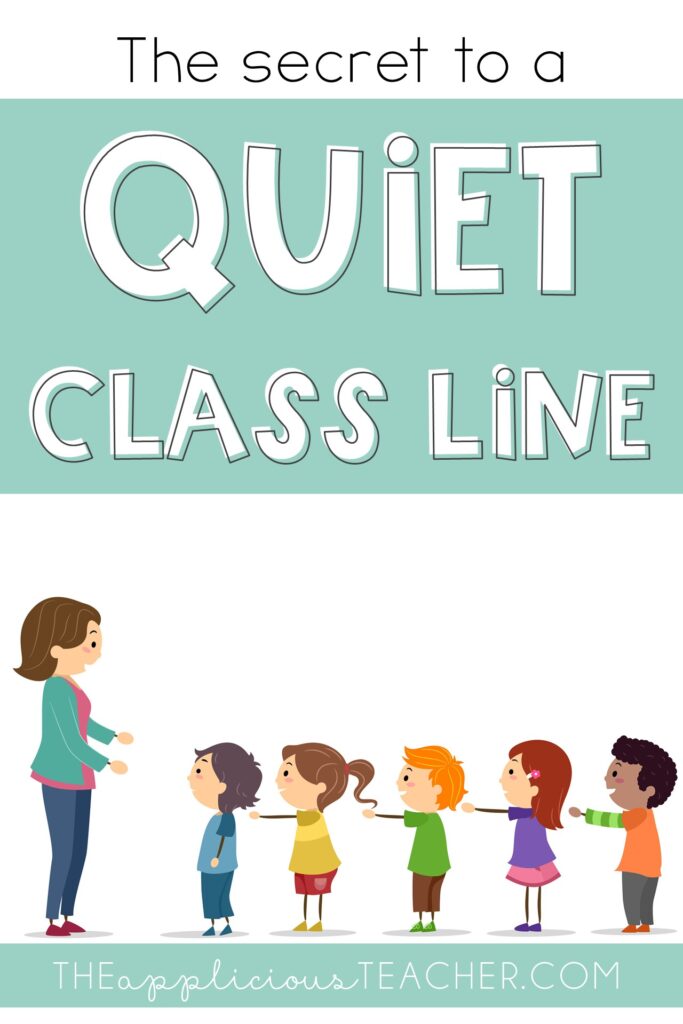 the secret to a quiet class - The Applicious Teacher