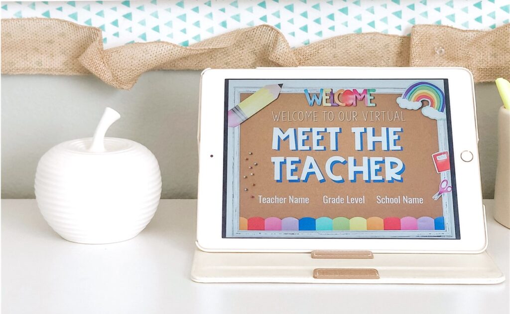 online meet the teacher slideshow