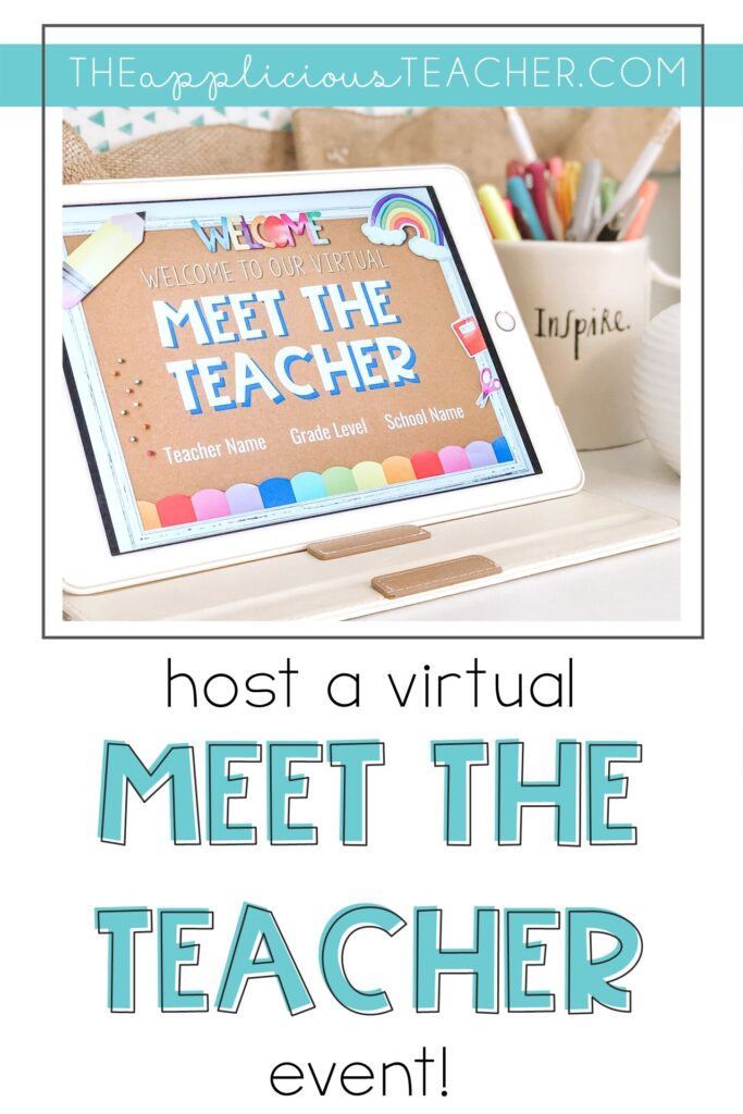 virtual meet the teacher 3 - The Applicious Teacher