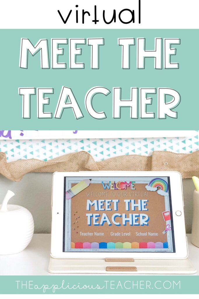 virtual-meet-the-teacher-pin-1 - The Applicious Teacher