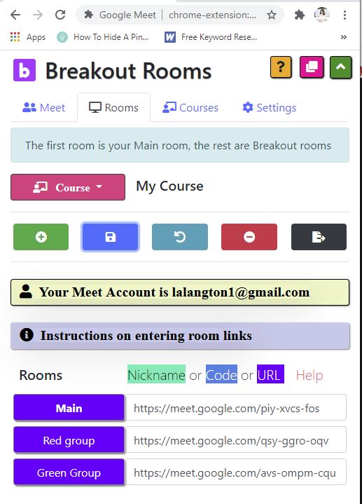 Google meet breakout rooms