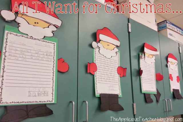 Santa Writing Craft display