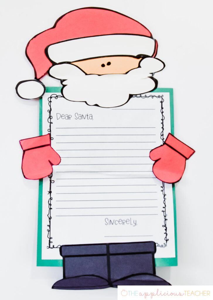 santa writing activity