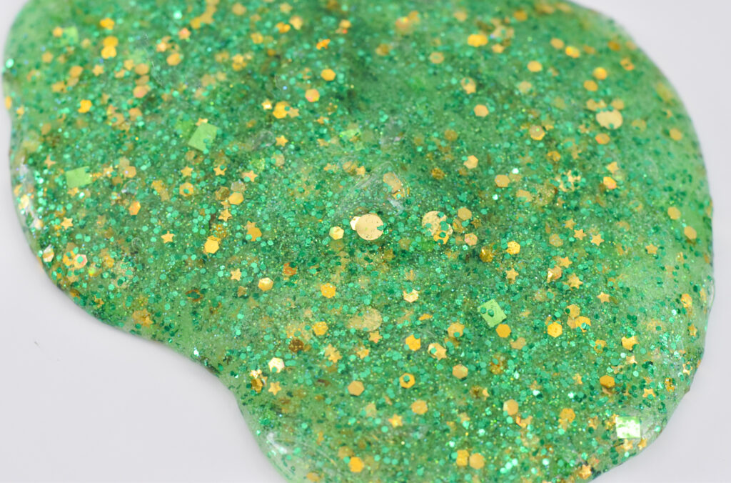 Easy Classroom Leprechaun Glitter Slime for St. Patrick's Day