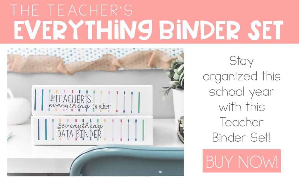teacher organization- the everything teacher binder