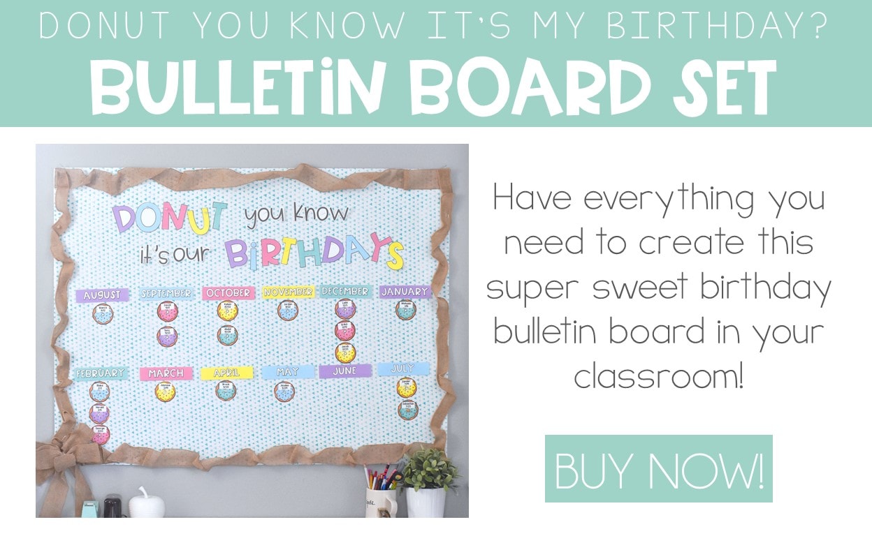 easy birthday bulletin board idea
