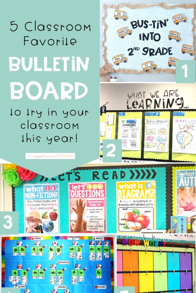 5 Easy bulletin boards to try this school year - The Applicious Teacher