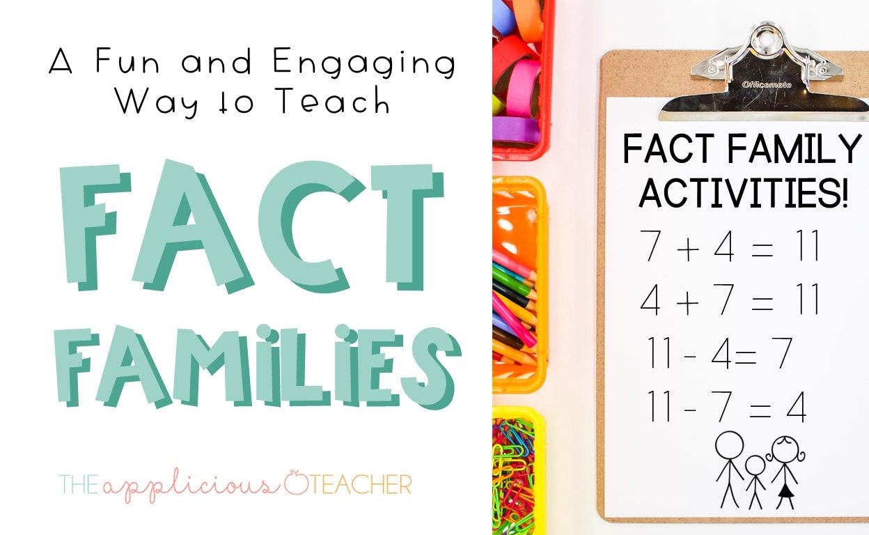 Fact Family Activities and Ideas for Related Facts