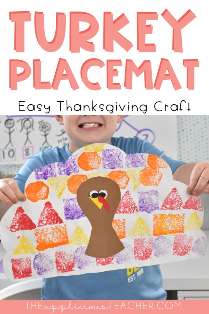 turkey placemat activitiy