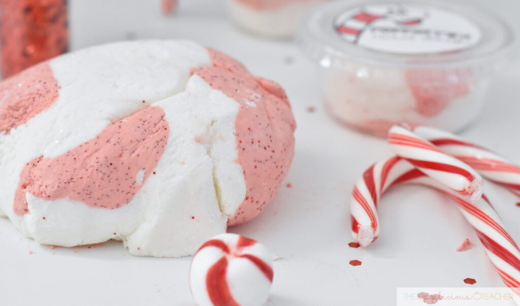 simple christmas cloud dough for the classroom