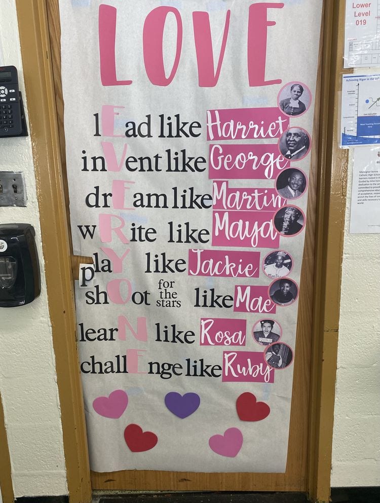 Love Like February bulletin board idea