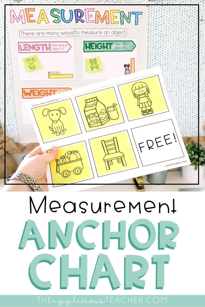 Measurement Anchor Chart - The Applicious Teacher