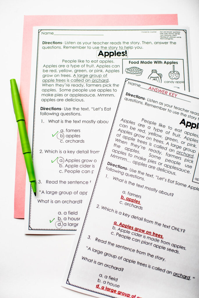 A Peek at 2nd Grade Reading Assessments - The Applicious Teacher