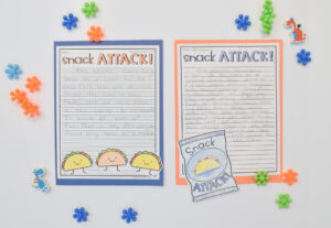 Snack Attack Persuasive Writing Activity For 2nd Grade - The Applicious ...