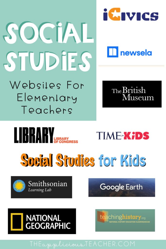 social studies websites for elementary teachers
