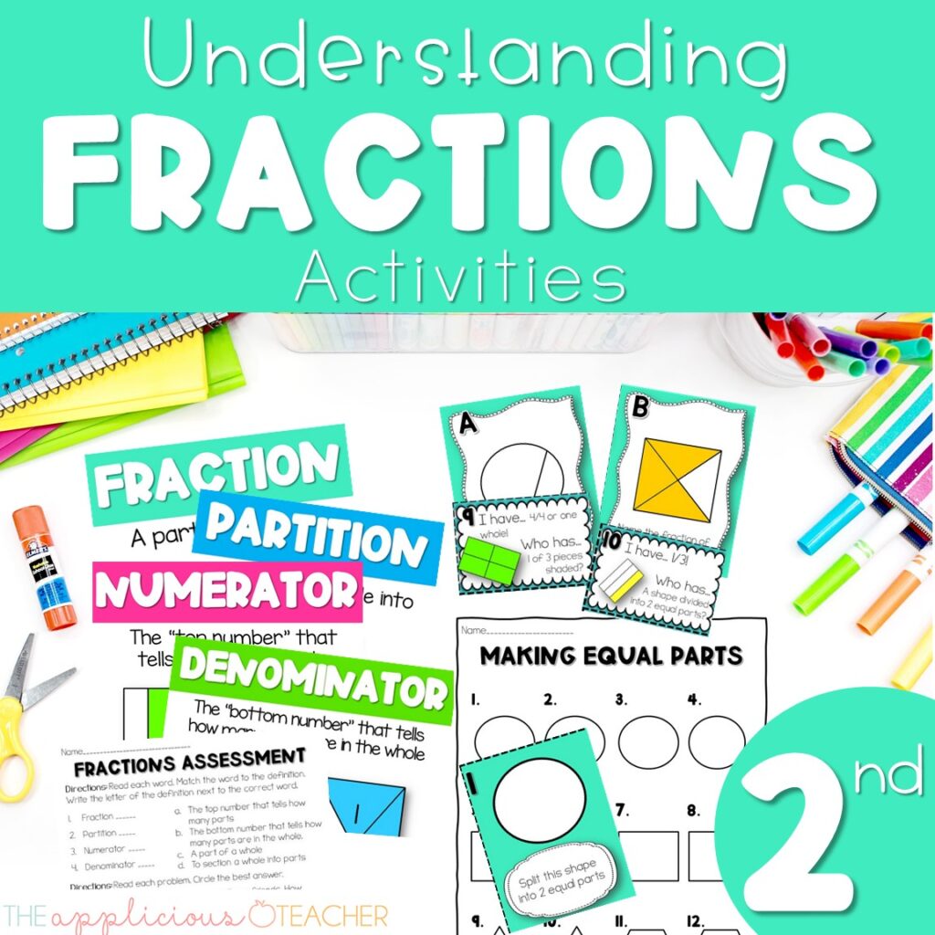 fractions unit for 2nd grade