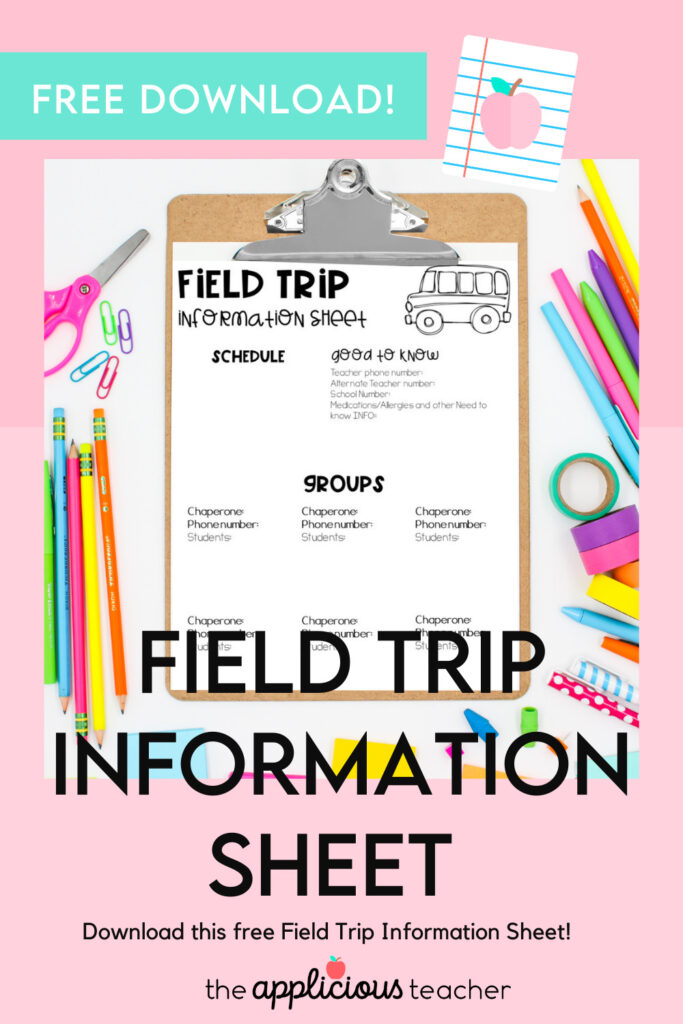 field trip reminder notice