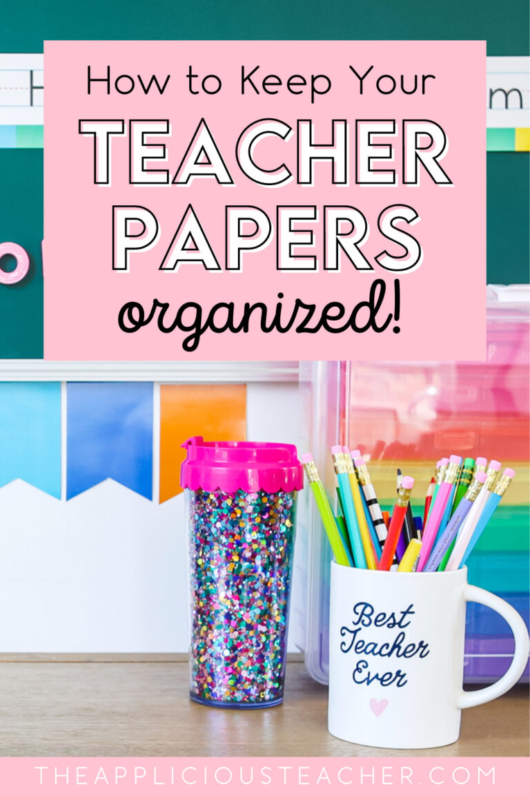 teacher organization ideas for all that paperworks