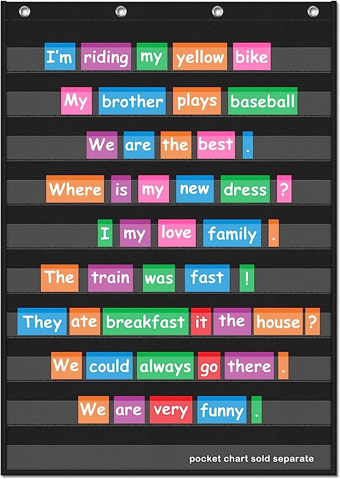 pocket chart for classroom amazon