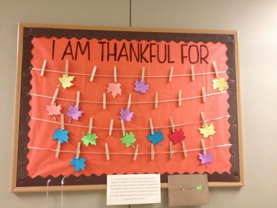 I am thankful for bulletin board November Bulletin boards