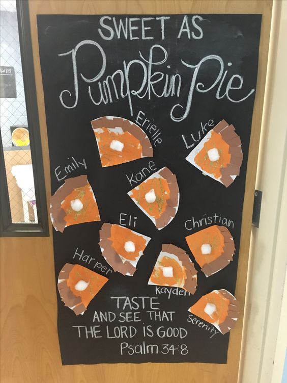 pumpkin pie bulletin board