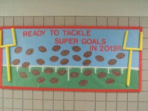 football themed bulletin board
