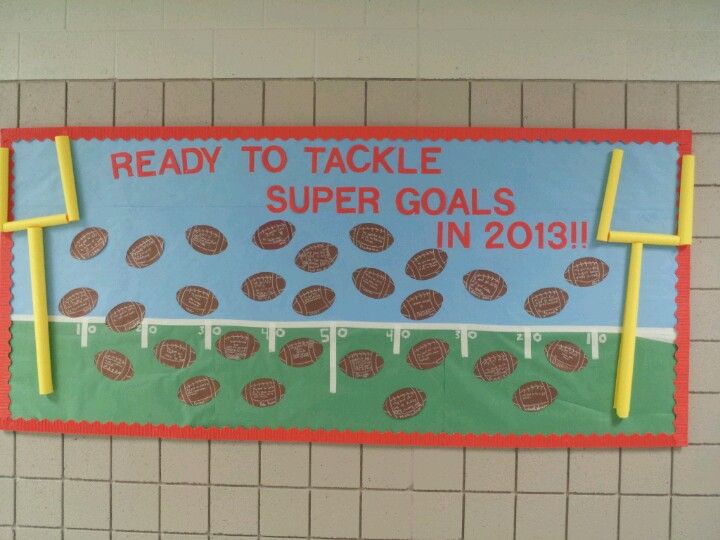 football themed bulletin board