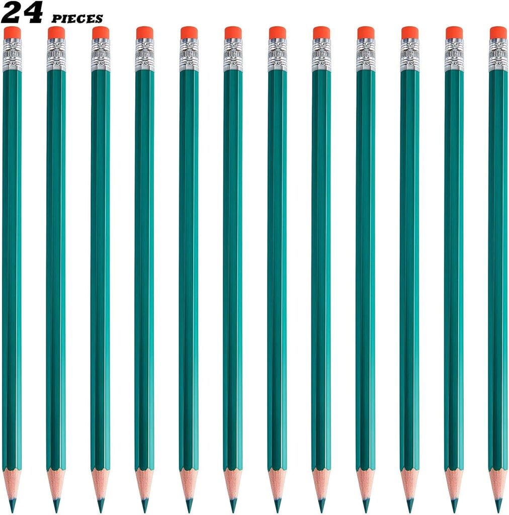 green pencils for annotating text