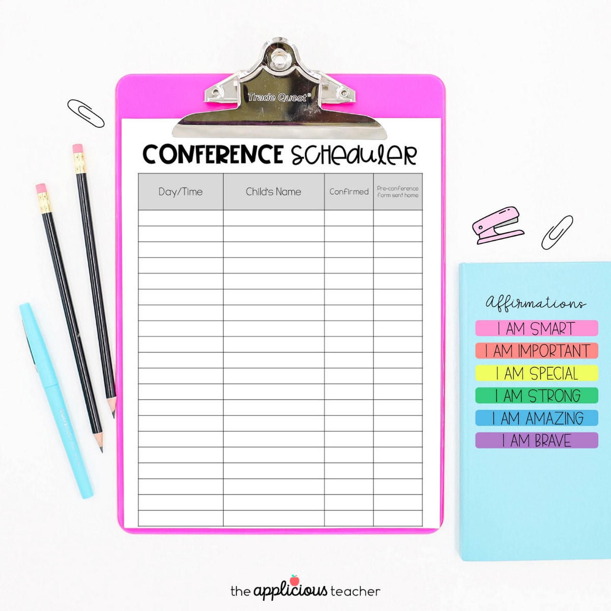 Parent Teacher Conference Forms - The Applicious Teacher