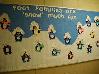 Penguin Fact Family January Bulletin Board