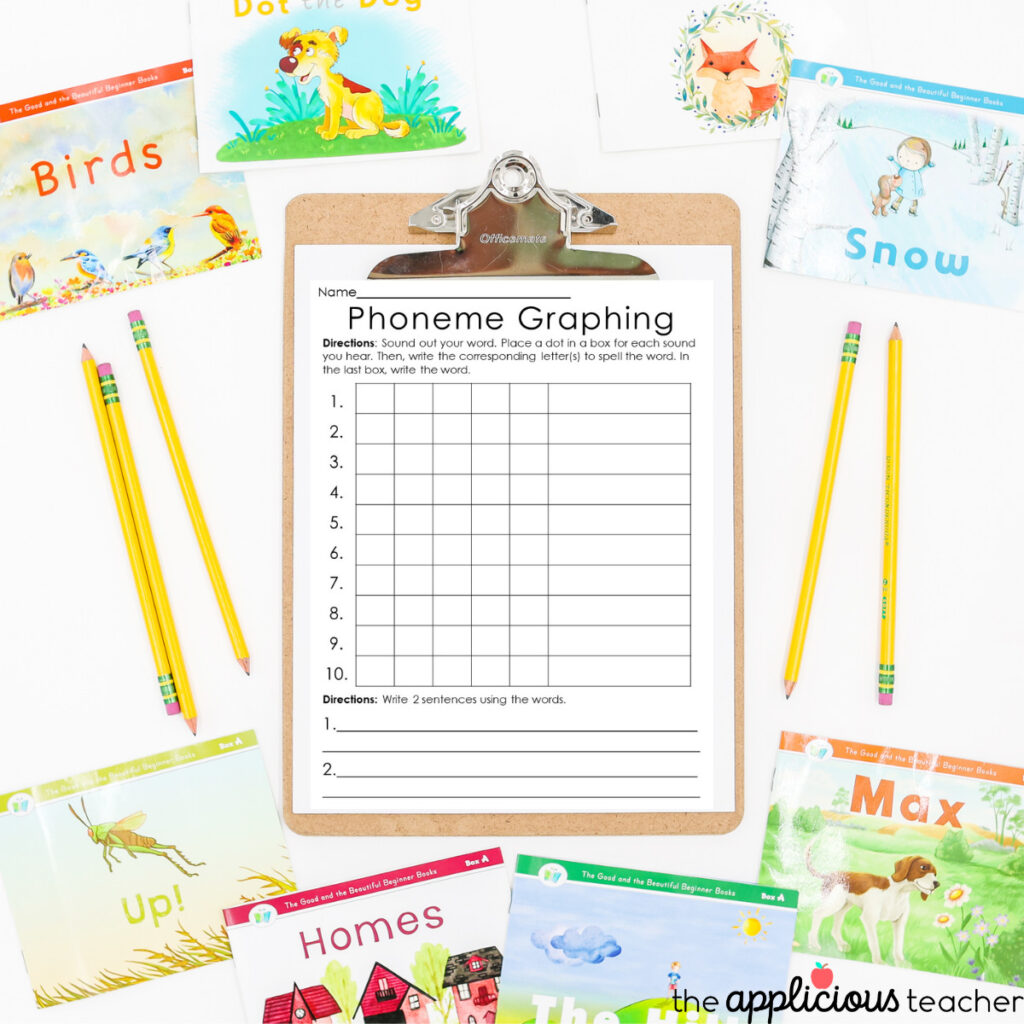 phoneme graphing activity for 2nd grade