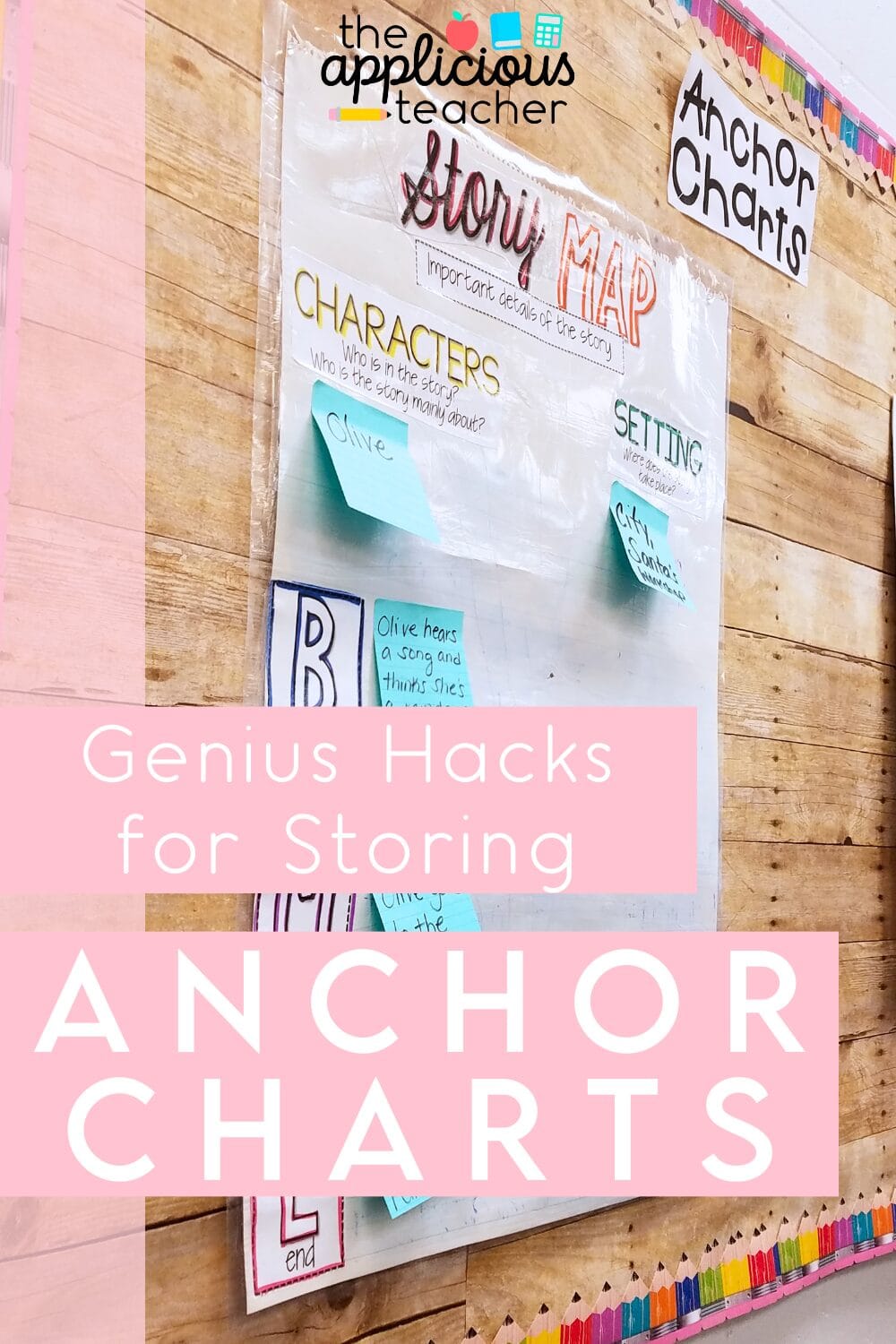 anchor chart storage solutions 3 - The Applicious Teacher