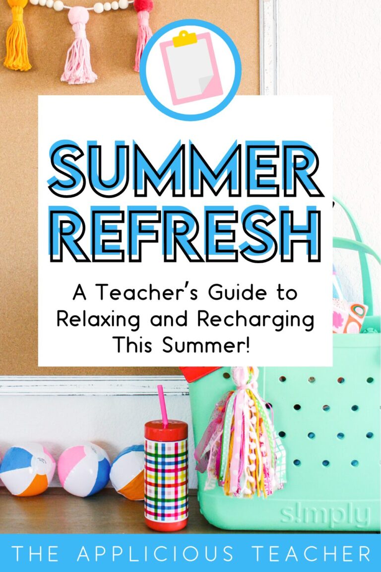 summer relaxtion tips for teachers