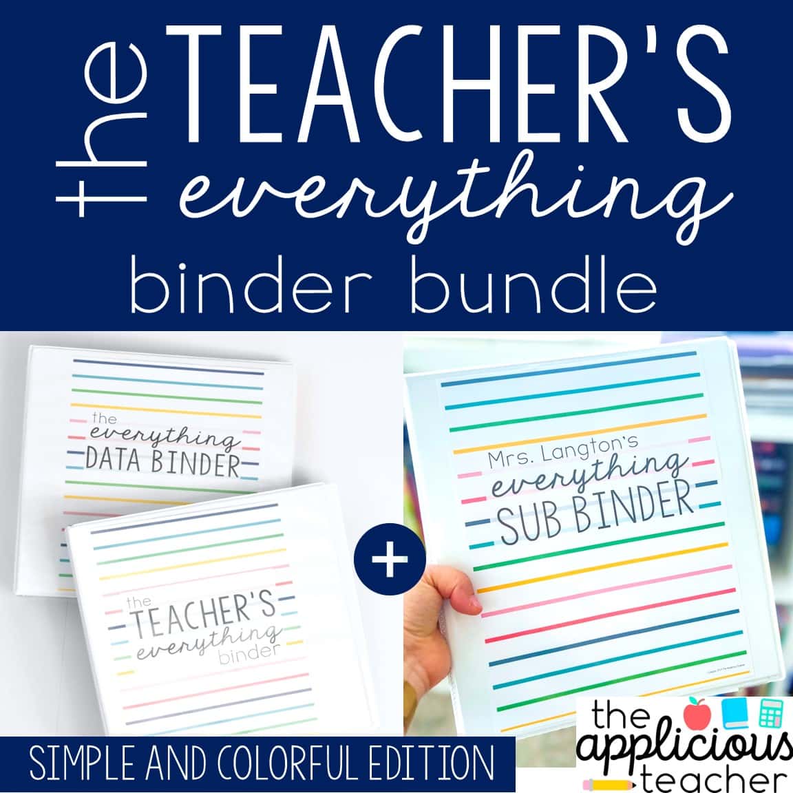 teacher binder - The Applicious Teacher